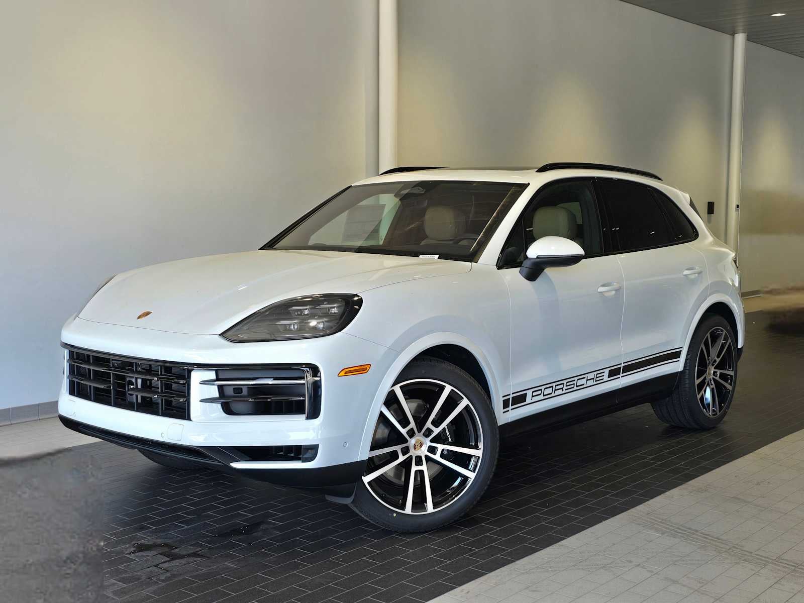 2026 Porsche Cayenne Cayenne in White — front three-quarter view
