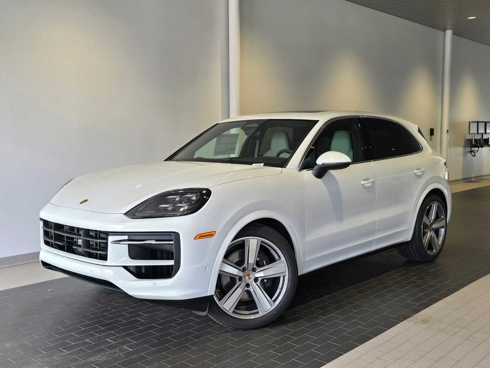 2026 Porsche Cayenne Cayenne in White — front three-quarter view