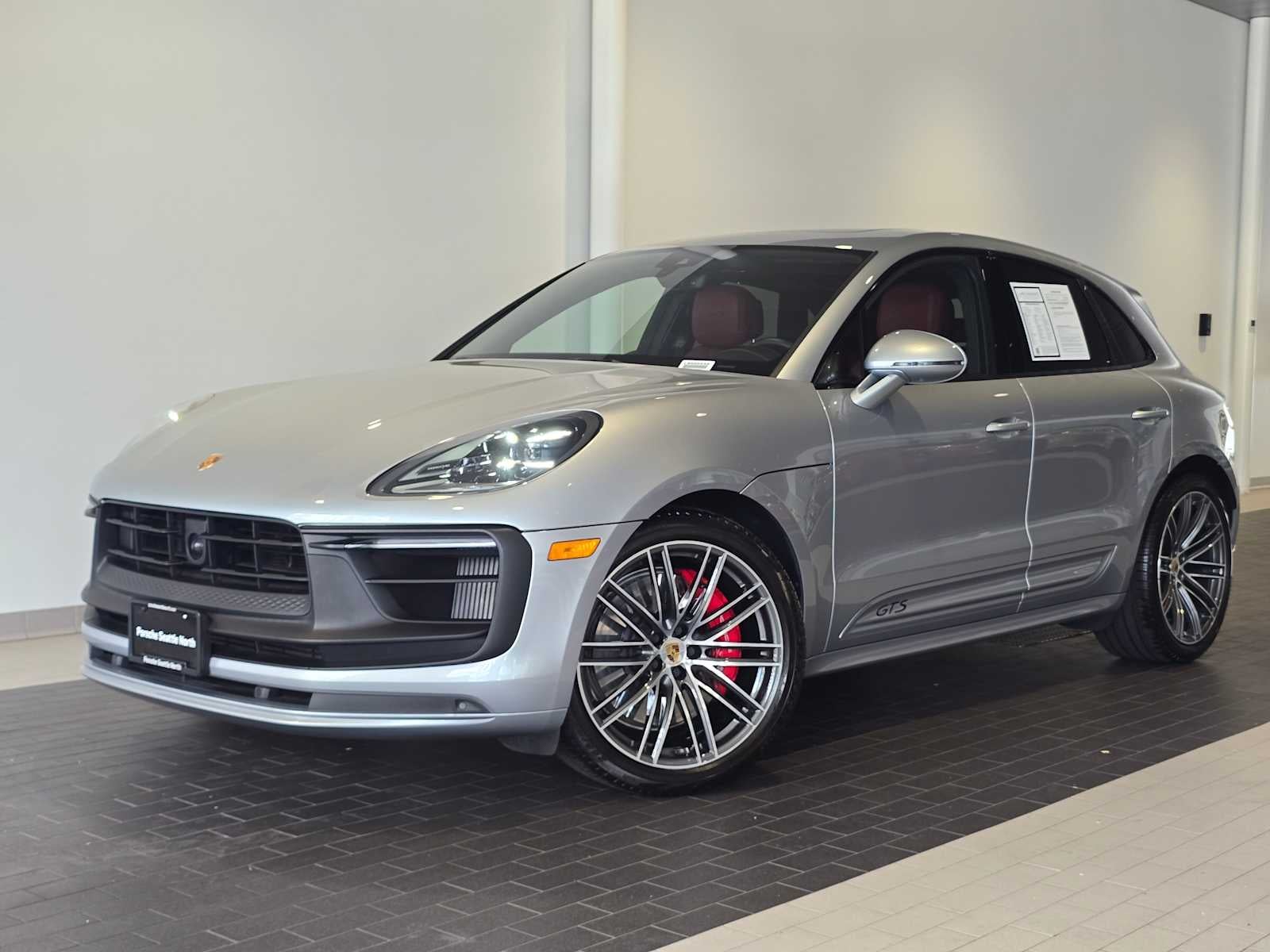 2023 Porsche Macan Macan GTS (MY23) in Dolomite Silver Metallic — front three-quarter view