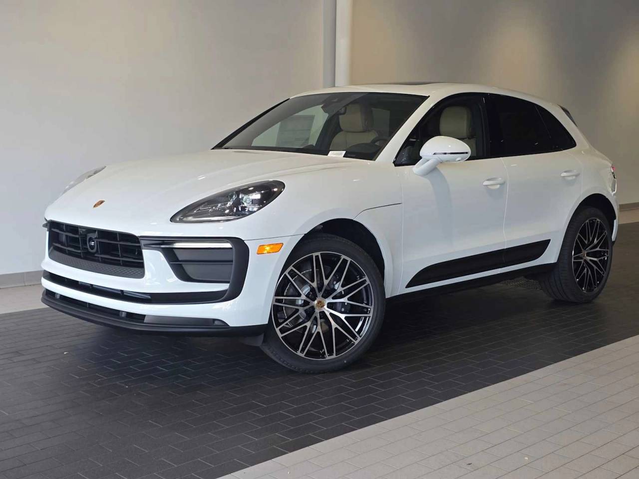 2026 Porsche Macan Macan in White — front three-quarter view