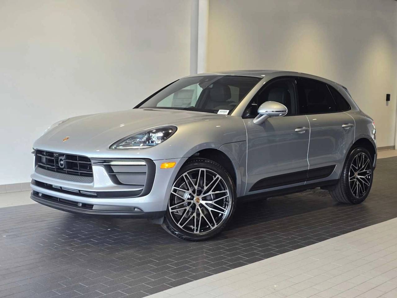2026 Porsche Macan Macan in Dolomite Silver Metallic — front three-quarter view