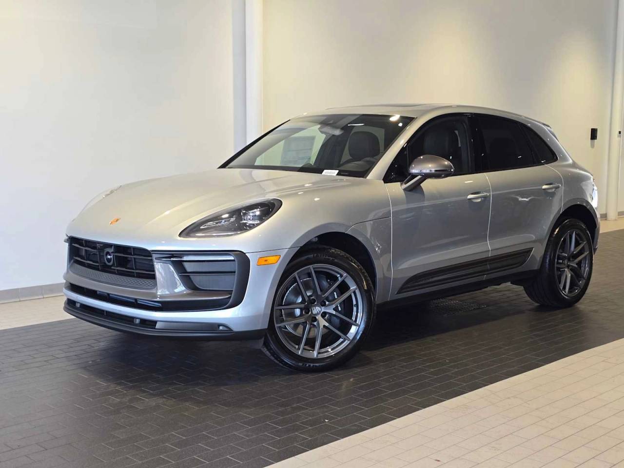 2026 Porsche Macan Macan T in Dolomite Silver Metallic — front three-quarter view