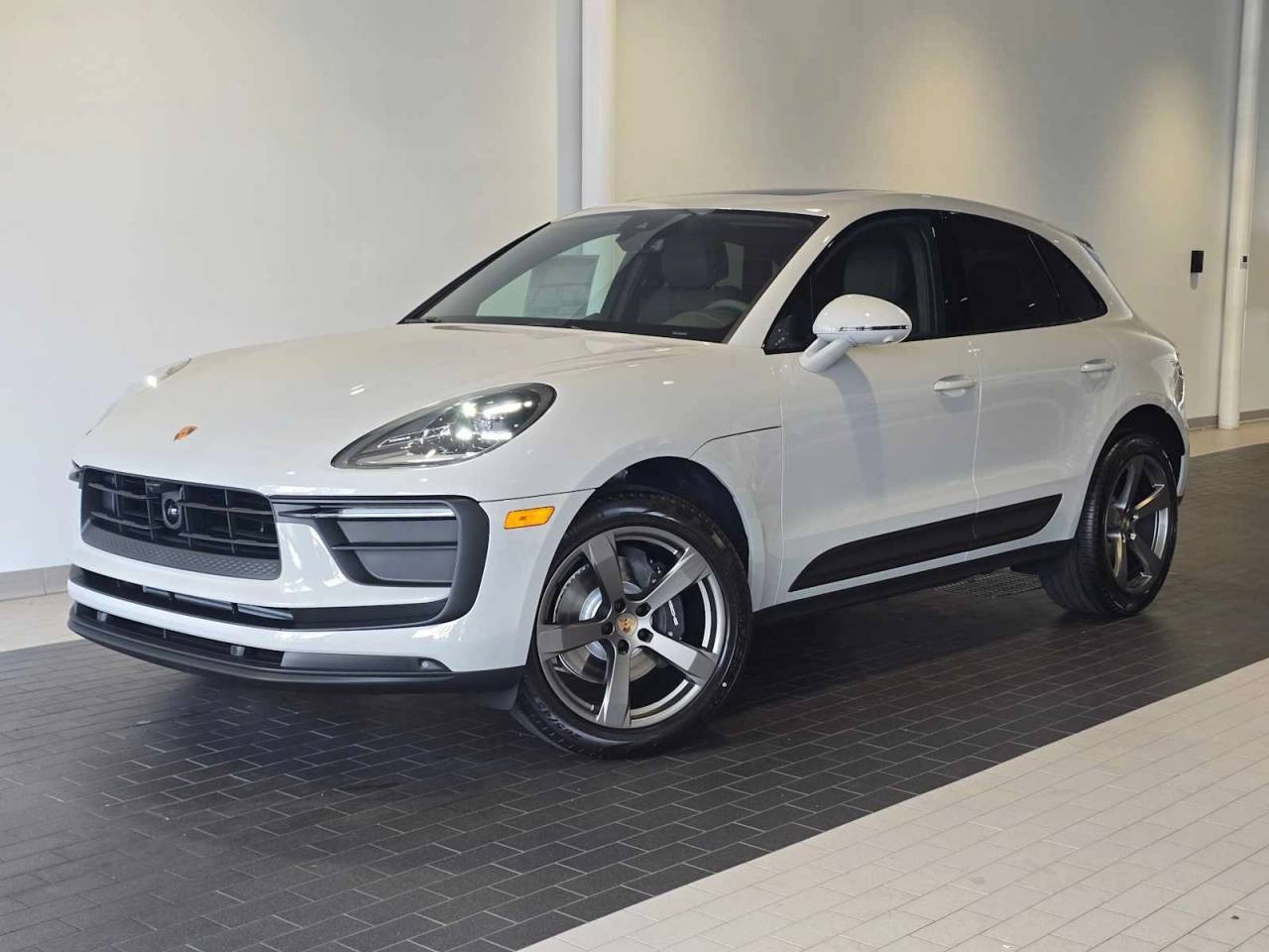 2026 Porsche Macan Macan in Chalk — front three-quarter view