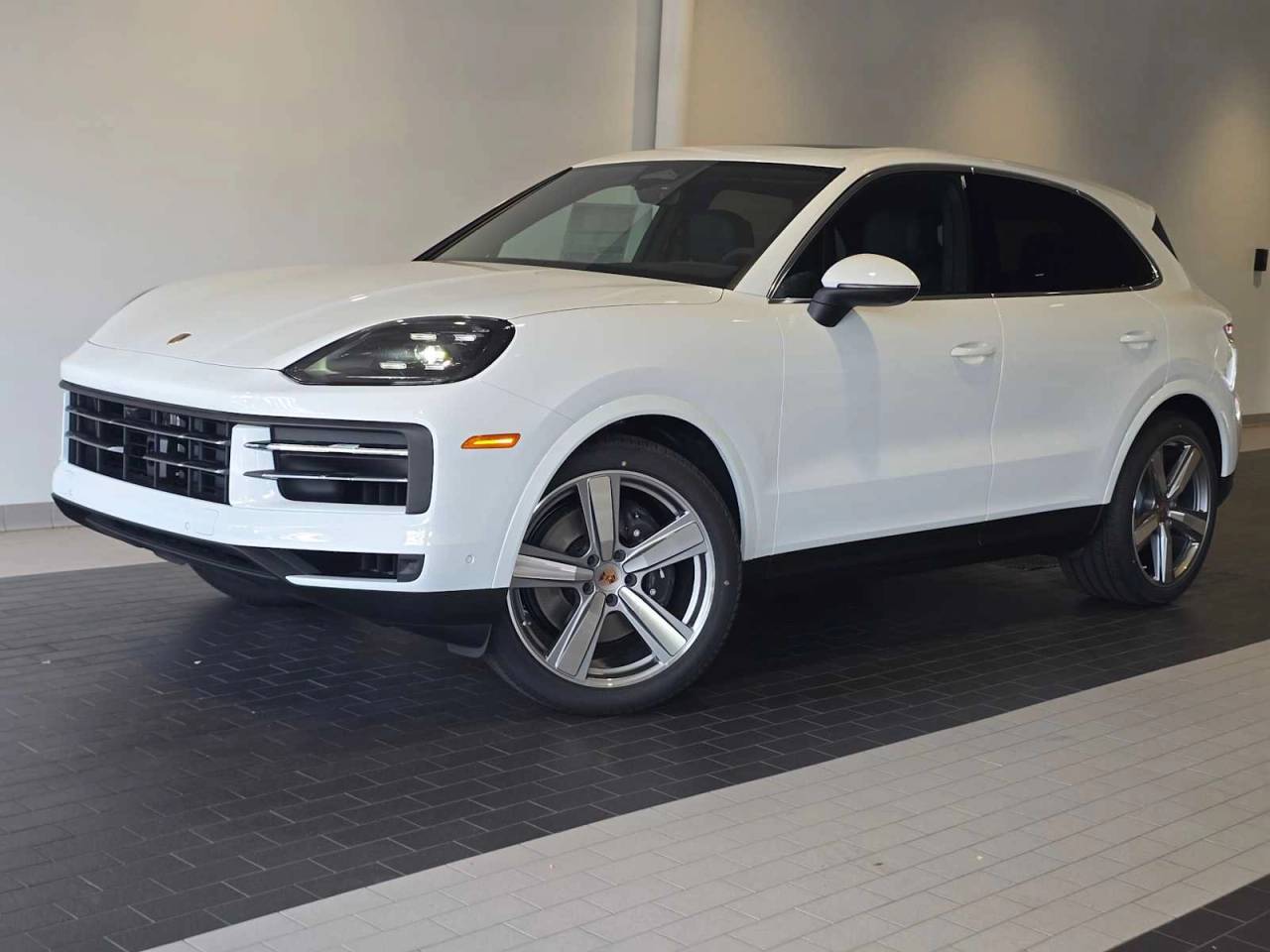2026 Porsche Cayenne Cayenne in White — front three-quarter view